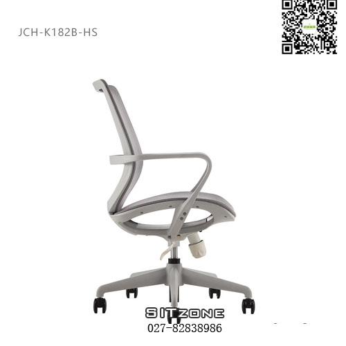 武汉职员椅JCH-K182B-HS侧面图