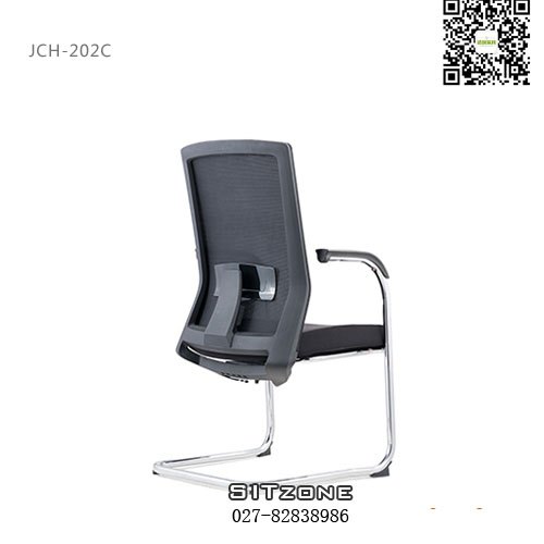 武汉网布办公椅JCH-K202C侧后图