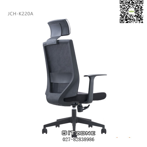 武汉高背椅JCH-K220A全黑色