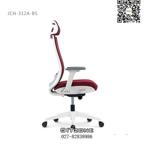武汉主管椅JCH-312A-BS白色框架3