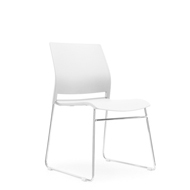 Sitzone武汉办公椅，武汉培训椅JCH-K252C-BS白色，武汉塑料椅